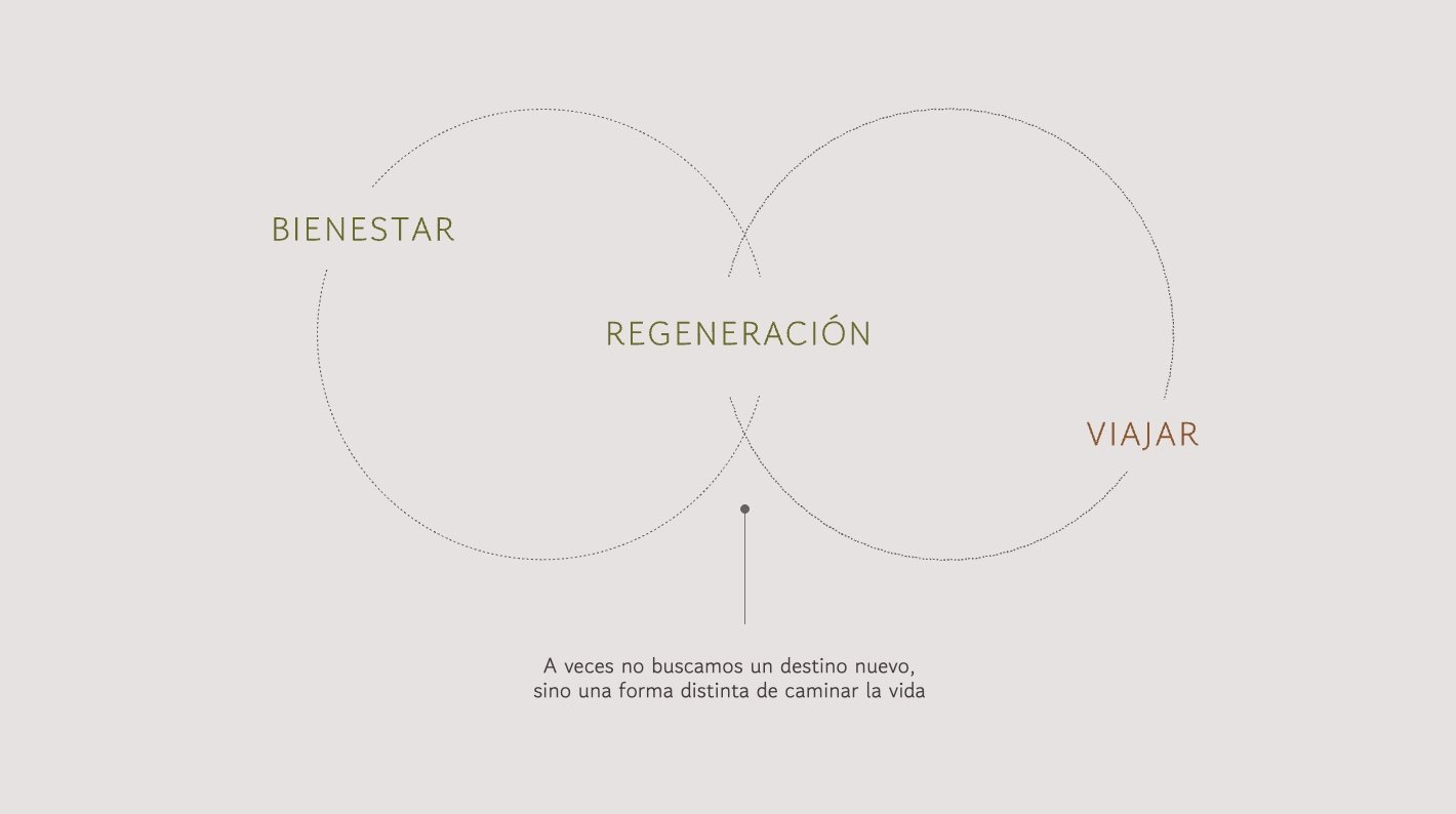 Diagrama de bienestar, regeneración y viaje